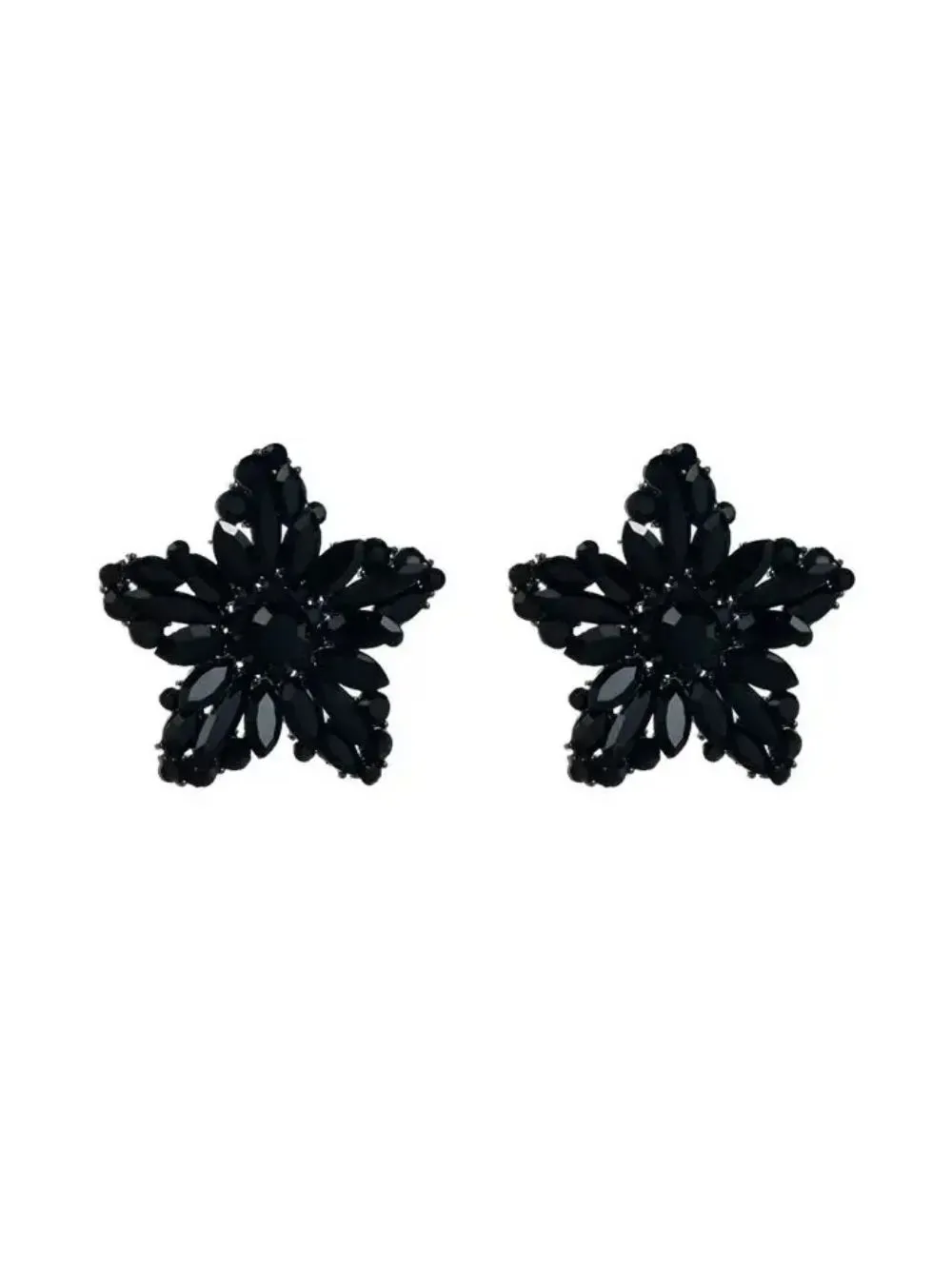 Fashionslee Women Anwar Flower Rhinestone Earrings