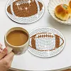 7pcs DIY Diamond Painting Coaster Kit With Holder - Rugby