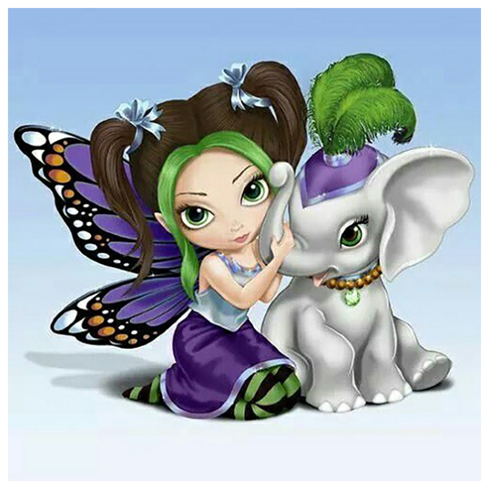 

Flower Fairy - Square Drill Diamond Painting - 30*30CM, 501 Original
