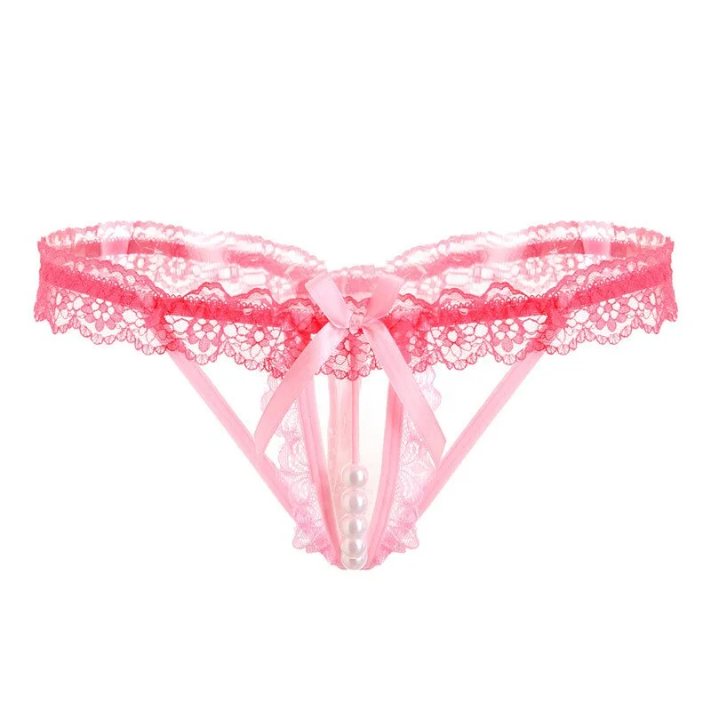 Sexy Panties Women Underwear Lace Women's Pants Sexy Lace Thongs Hollow Sexy Ladies Erotic Panties Pearl Erotic Women