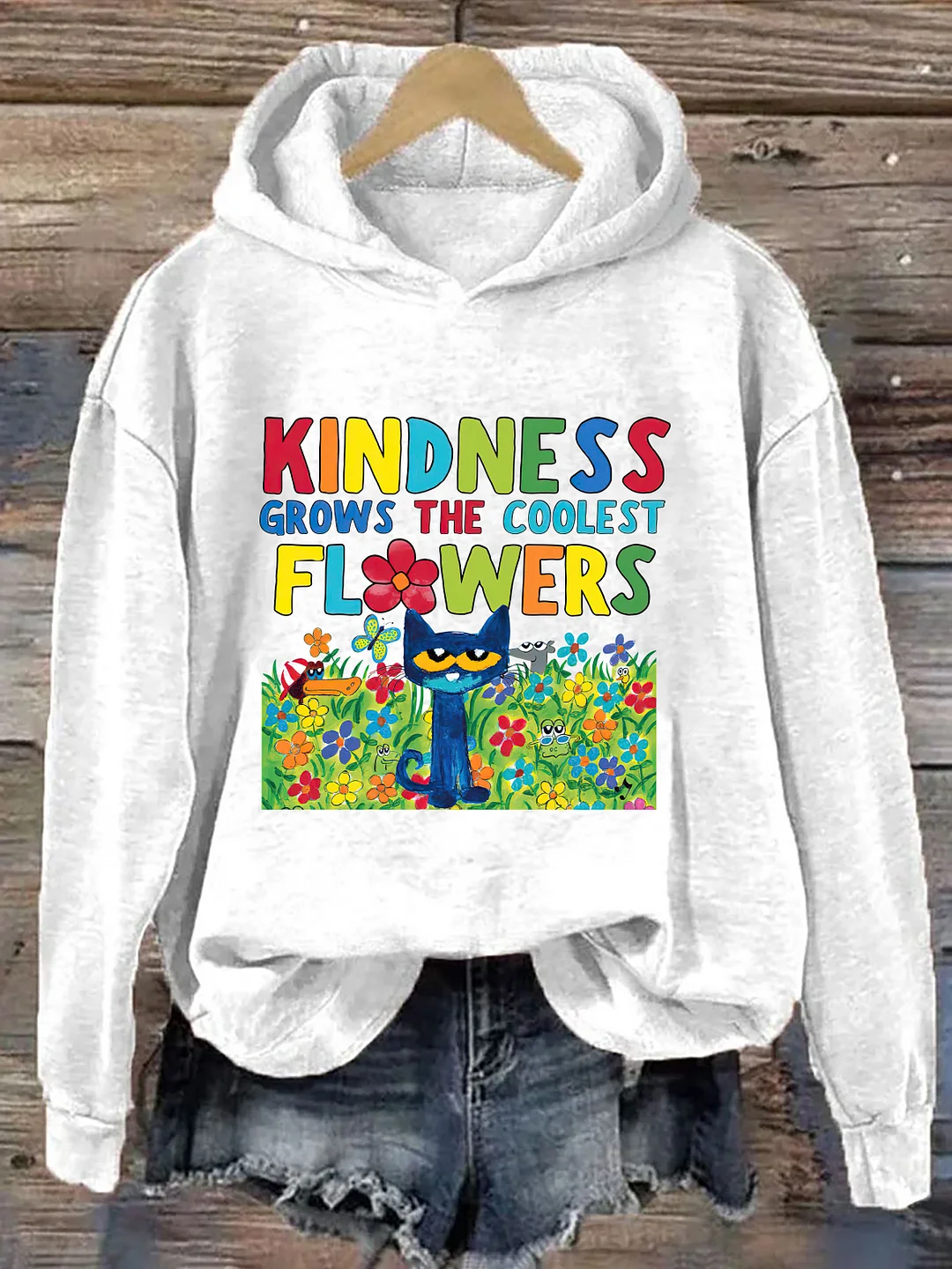 Kindness Grows The Coolest Flowers Hoodie