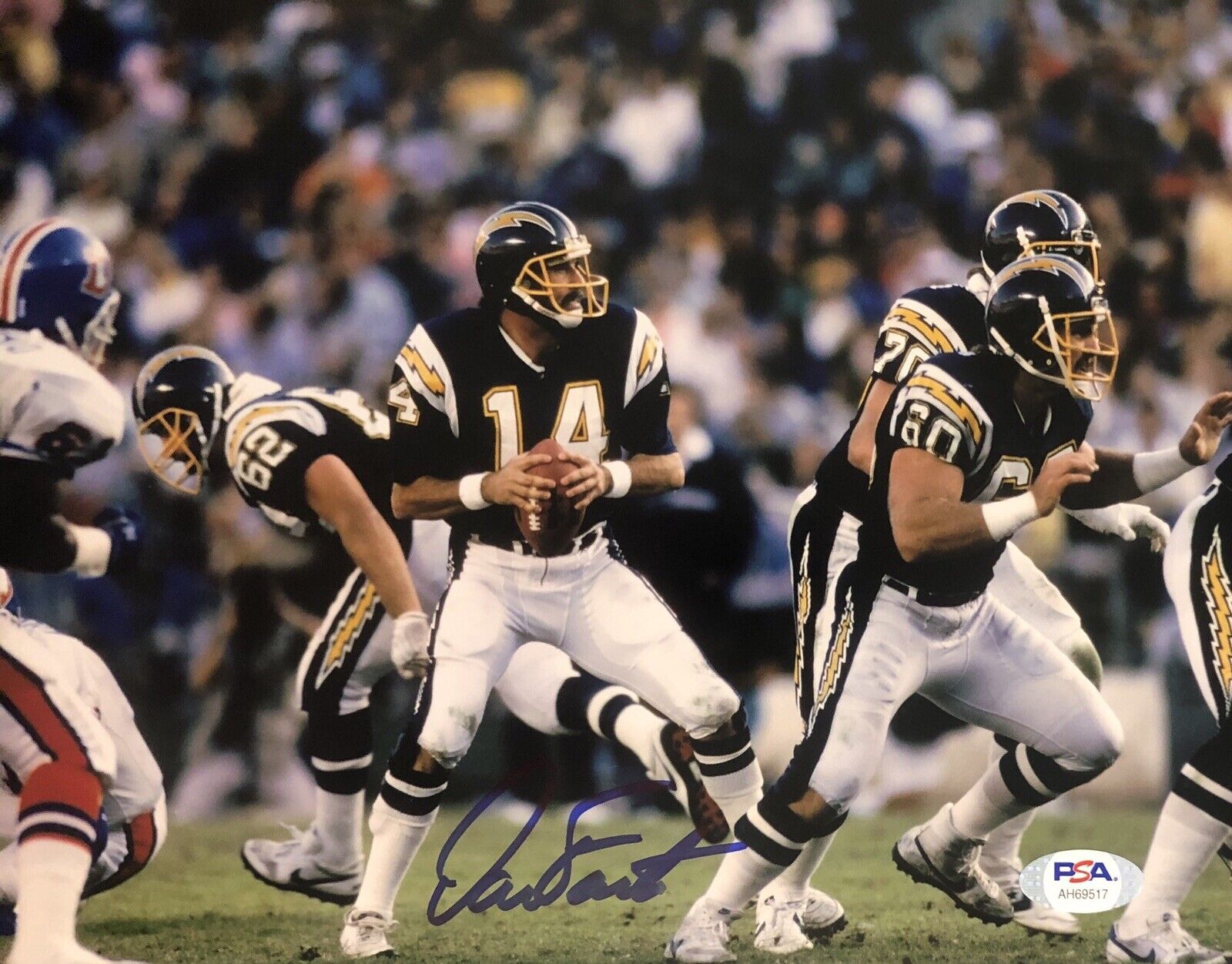 Dan Fouts Signed Autographed San Diego Chargers 8x10 Photo Poster painting Psa/Dna