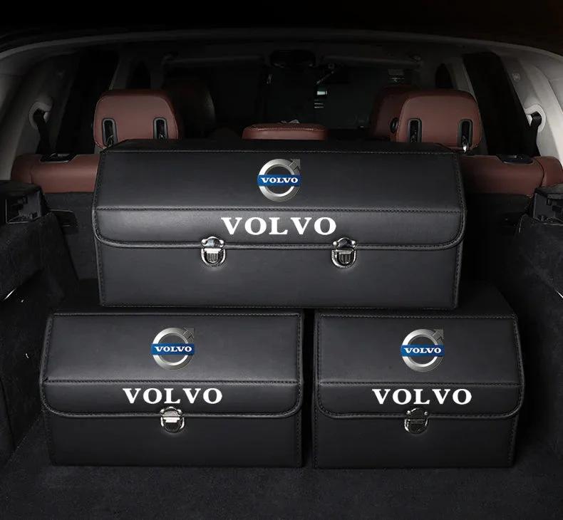 Car Trunk Leather Storage Box