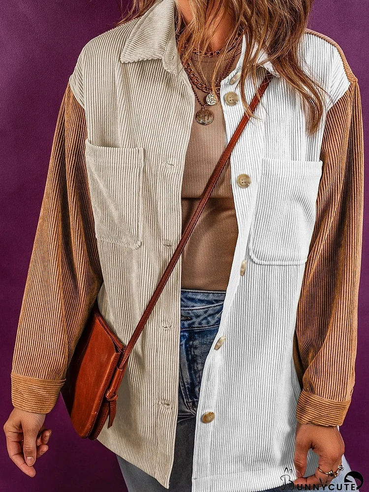 Pink and Red Corduroy Jacket