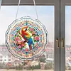 Diamond Painting Acrylic Flower Parrot Window Hanging Pendant for Home Decor