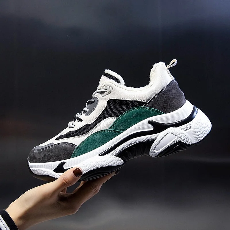 Meotina Flats Sneakers Women Shoes Genuine Leather Flat Platform Shoes Mixed Colors Round Toe Causal Shoes Female  Autumn Winter
