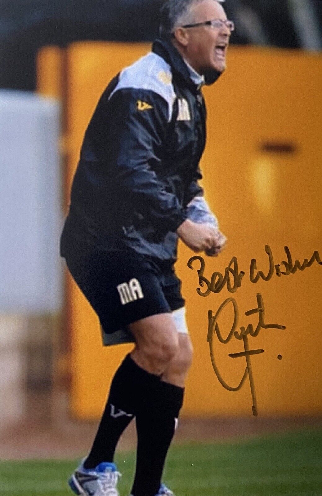 Micky Adams Genuine Hand Port Vale 6X4 Photo Poster painting