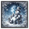 Snowman-14CT Stamped Cross Stitch 40*40cm