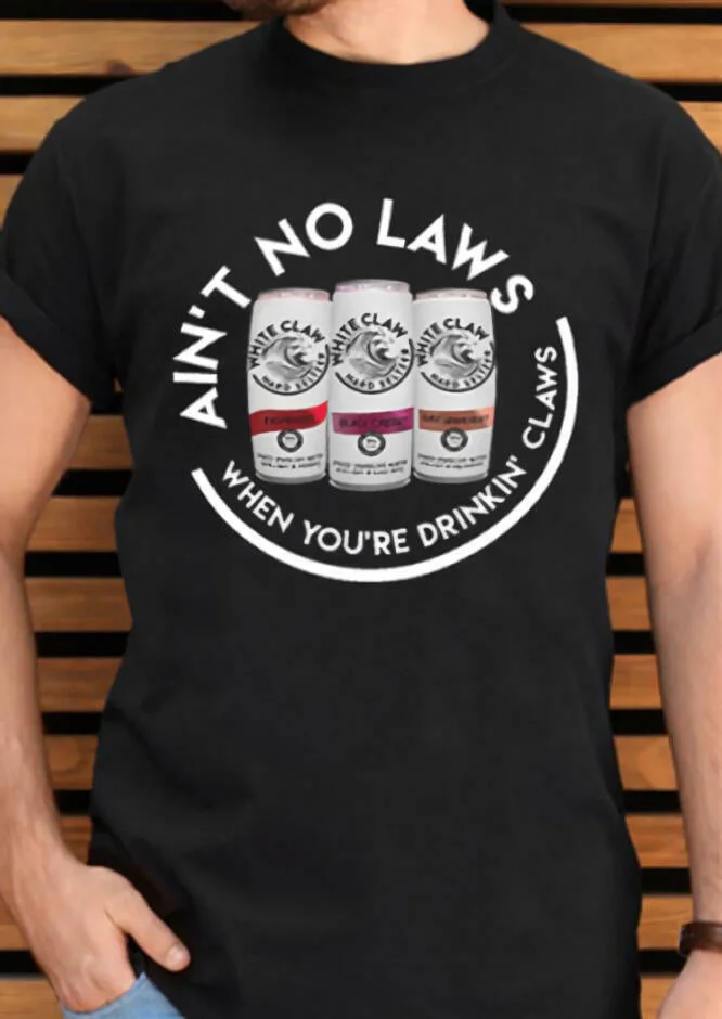 Beer Printed O Neck T-shirt