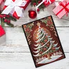 (US Local)Christmas Tree Special Shaped Diamond Painting Journal Notebook for Adults