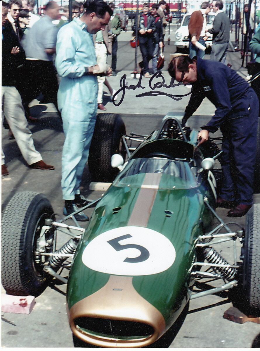 Jack Brabham Hand Signed Formula 1 8x6 Photo Poster painting.