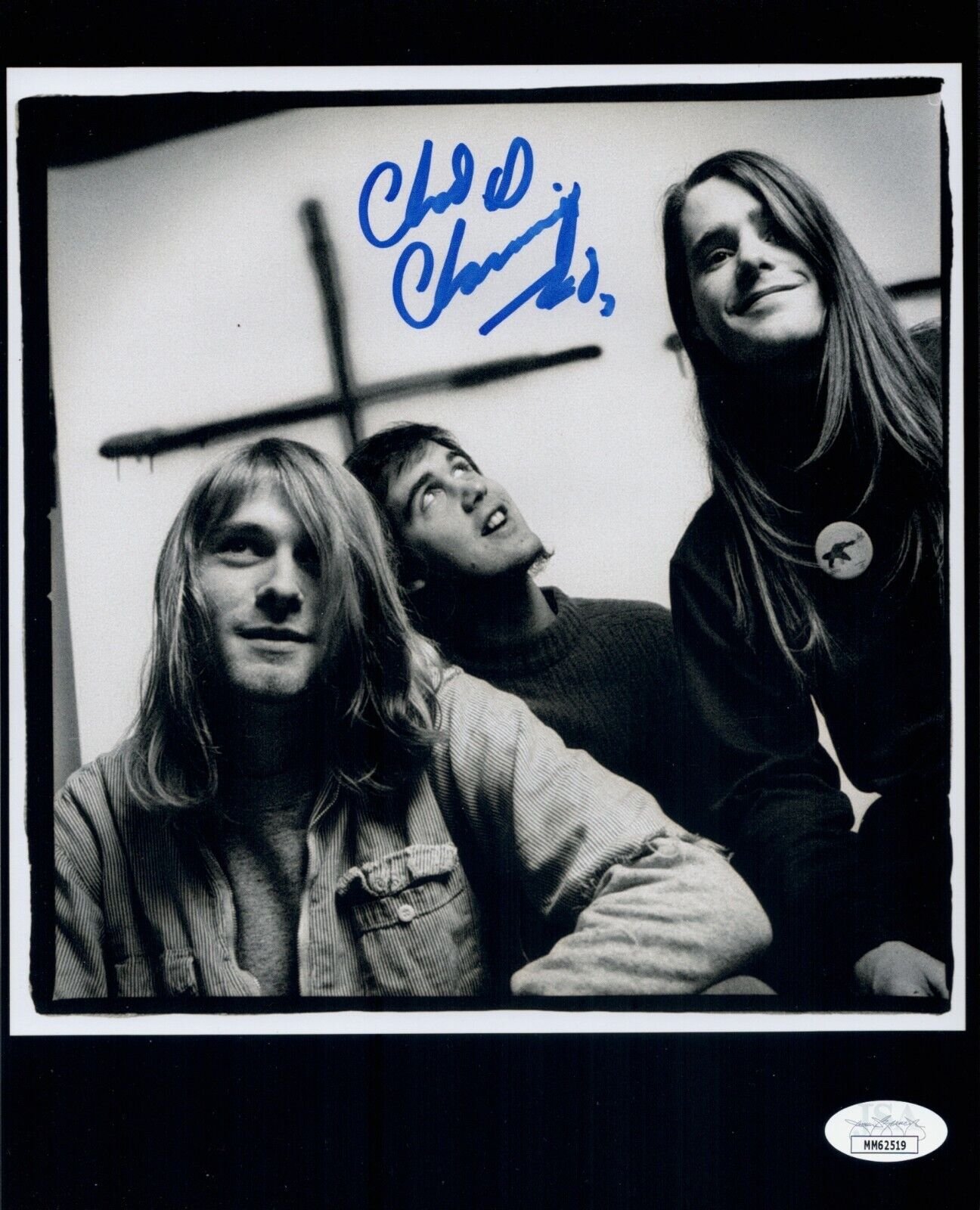 CHAD CHANNING Signed NIRVANA 8x10 Photo Poster painting IN PERSON Autograph JSA COA Cert