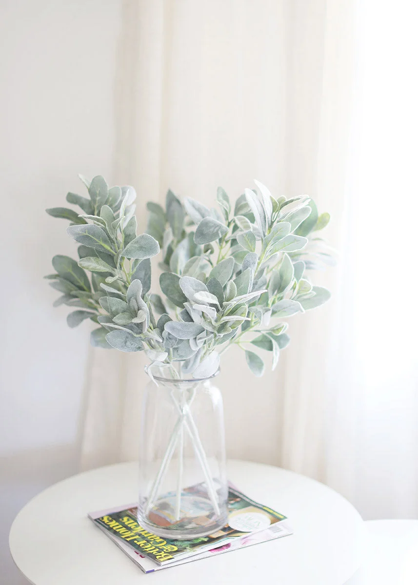 Flocked Lambs Ear Leaf - 28"