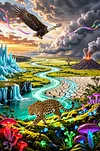 Luxury AB Velvet Diamond Painting Kit - Nature