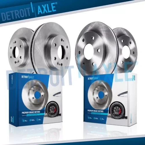 Dronehint Front Rear Disc Brake Rotors for Silverado Sierra 1500 Tahoe Suburban Yukon XL (For: GMC) Parts