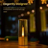 Smart Candlelight Ambience Lamp USB Charging LED Candle Ambience Bluetooth App Rotation Control, Night Light Bedside Lamp