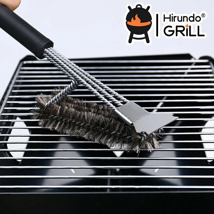 Hirundo Scraper Grill Brush - Stainless Steel | 168DEAL
