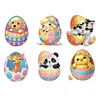 (US Only)Easter Eggs Theme DIY Diamond Painting Fridge Magnets Kit for Art Crafts Gift