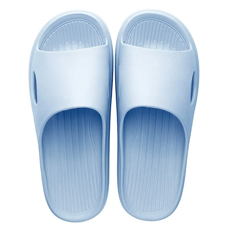 Summer Women Flat Home Slippers2021 Hotel Bathroom Eva Non-slip Shoes Men Flip Flops Sandals For Women Couple Shower Sandales