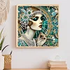 Elegant Beauty-Partial Special Shaped Diamond Painting 30*30CM