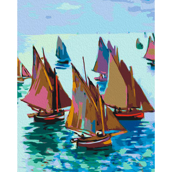 DIY Painting By Numbers Sailboat 40*50cm