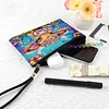 Diamond Painting Cow Fashion Clutch Makeup Coin Storage Bag