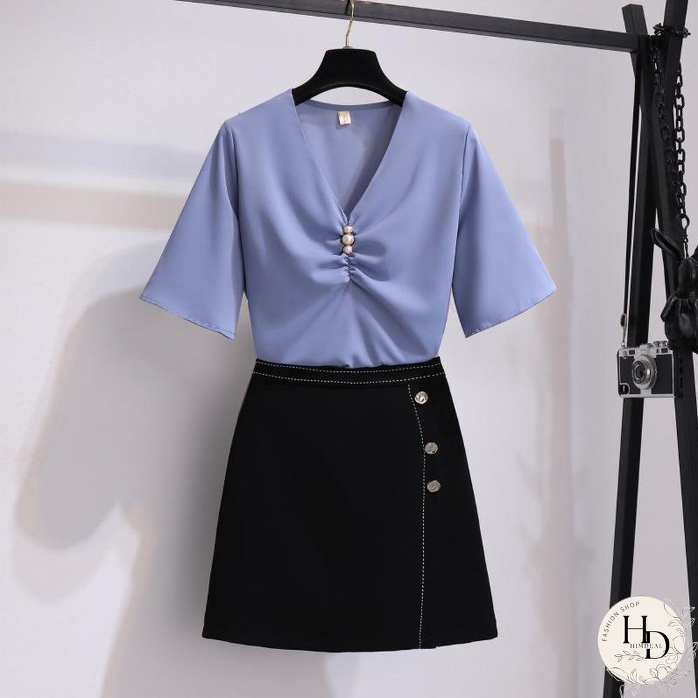 Chic Chiffon Two-Piece Set P10742