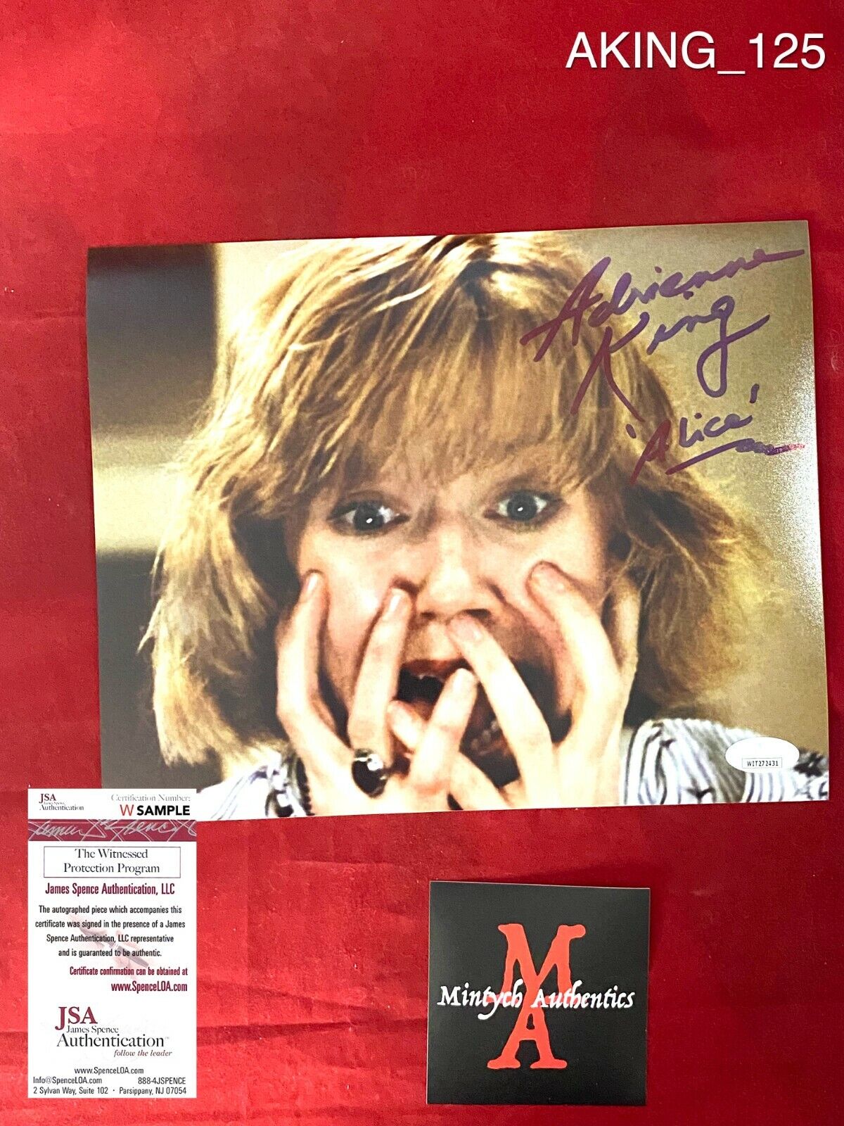 ADRIENNE KING AUTOGRAPHED SIGNED 8x10 Photo Poster painting! FRIDAY THE 13TH! JSA COA! ALICE!