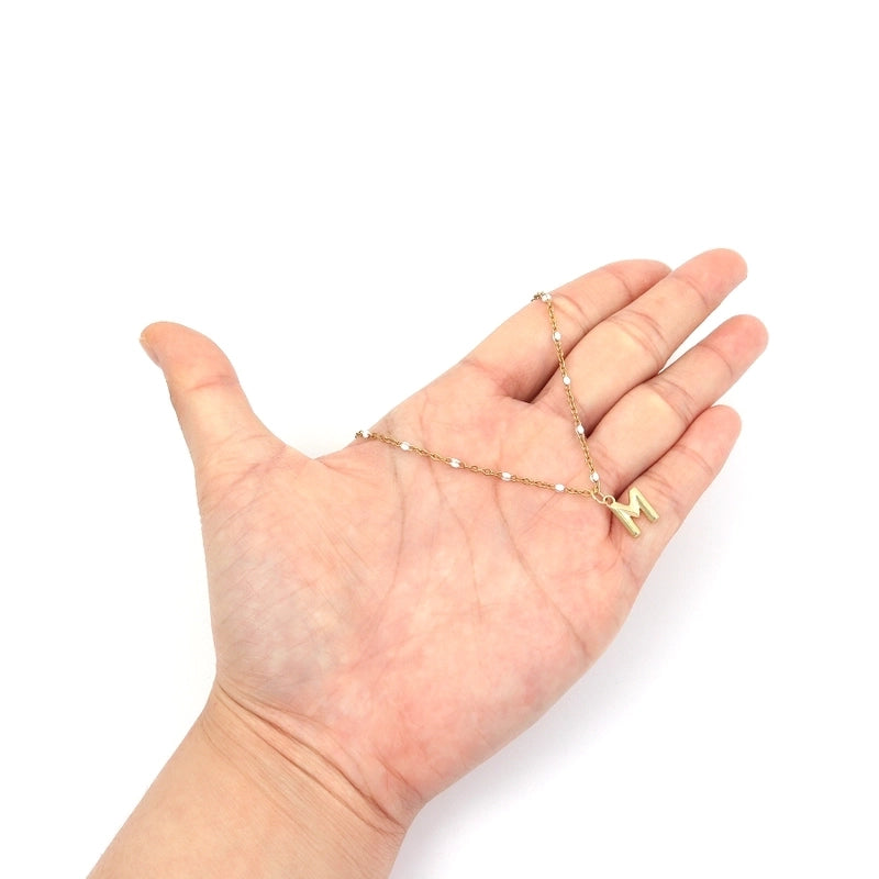 Elegant Minimalist Classic Style Letter 201 Stainless Steel 304 Stainless Steel Pendant Necklace