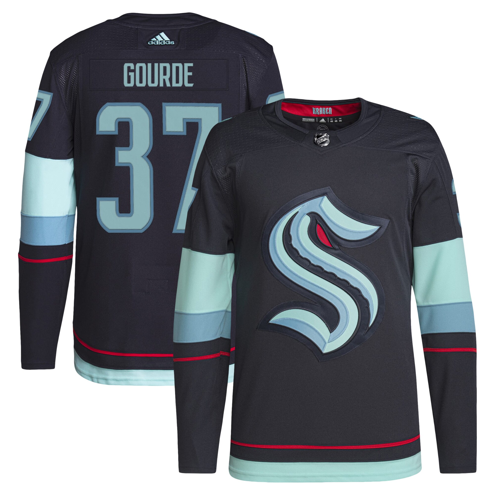 Yanni Gourde Seattle Kraken  Home Primegreen  Pro   Jersey &ndash; Deep Sea Blue mysite
