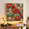 Christmas DIY Special Shape Diamond Painting Pearl Art With Inner Frame Kit 25x25cm(Christmas Cardinal)