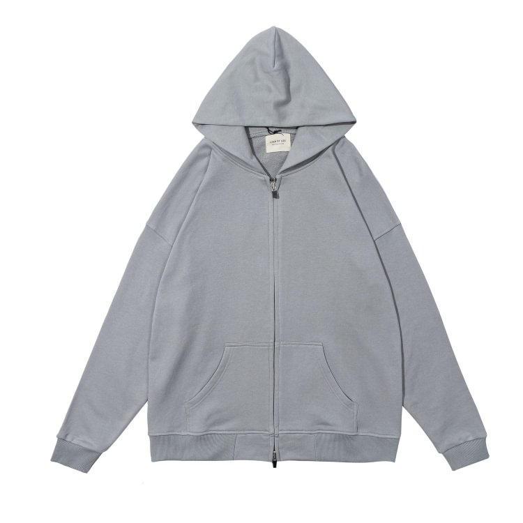 Fog Essentials Zipper Hoodie Autumn and Winter Fog Simple Cardigan Hooded Men and Women Same Style Sweatershirt