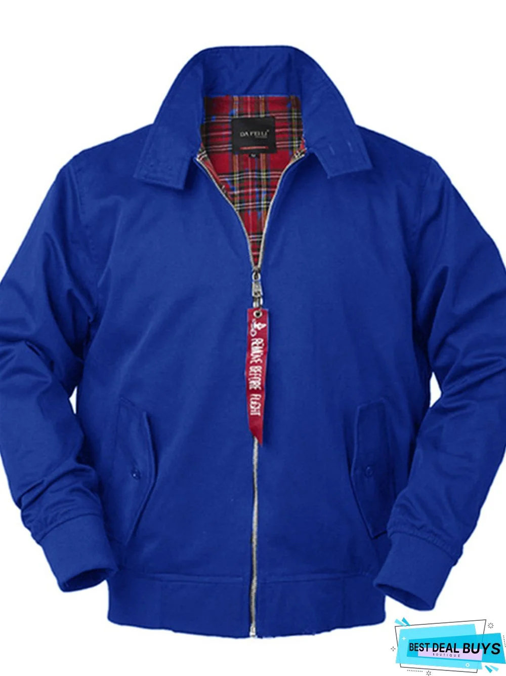 Solid Color Stand Collar Casual Men's Jacket Coat