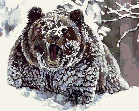 

Wild Brown Bear – Paint By Numbers - 40*50CM, 501 Original