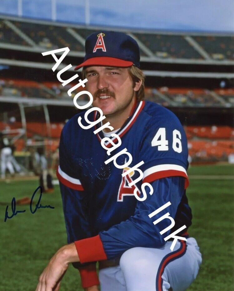 Don Aase Autographed 8x10 California Angels Topps Vault Private Signing #2