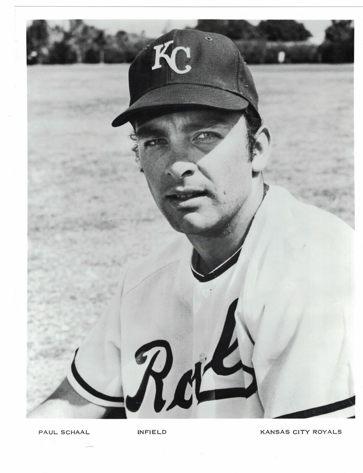 1969 Paul Schaal Kansas City Royals 8x10 Team Issue Baseball Issue Photo Poster painting RH