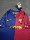 Joyfball 2008/2009 Kids Size Retro Barcelona Home Football Shirt 1:1 Thai Quality