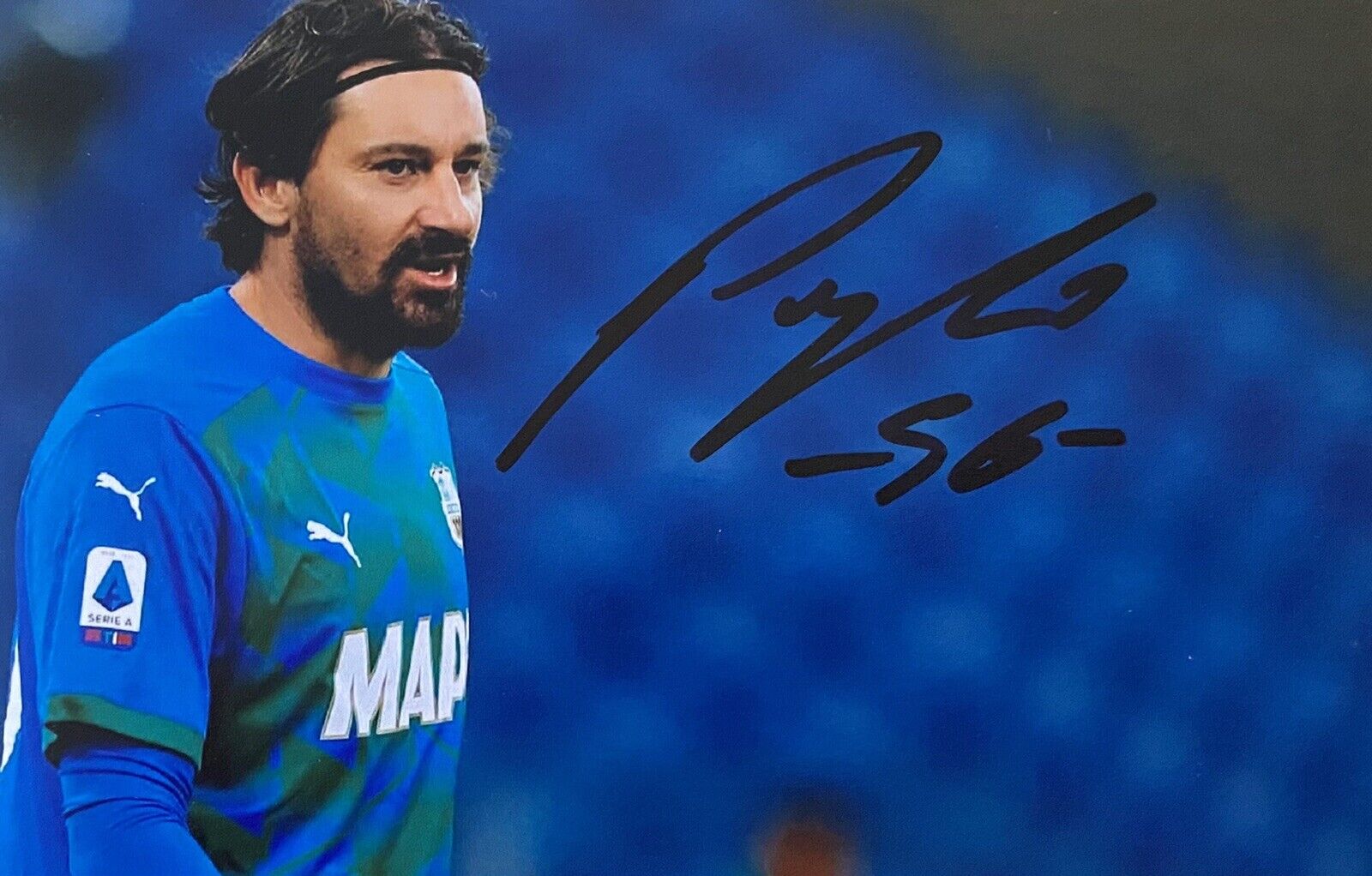 Gianluca Pegolo Hand Signed Sassuolo 6X4 Photo Poster painting