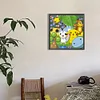 Pokémon-Peinture diamant rond complet-30*30cm