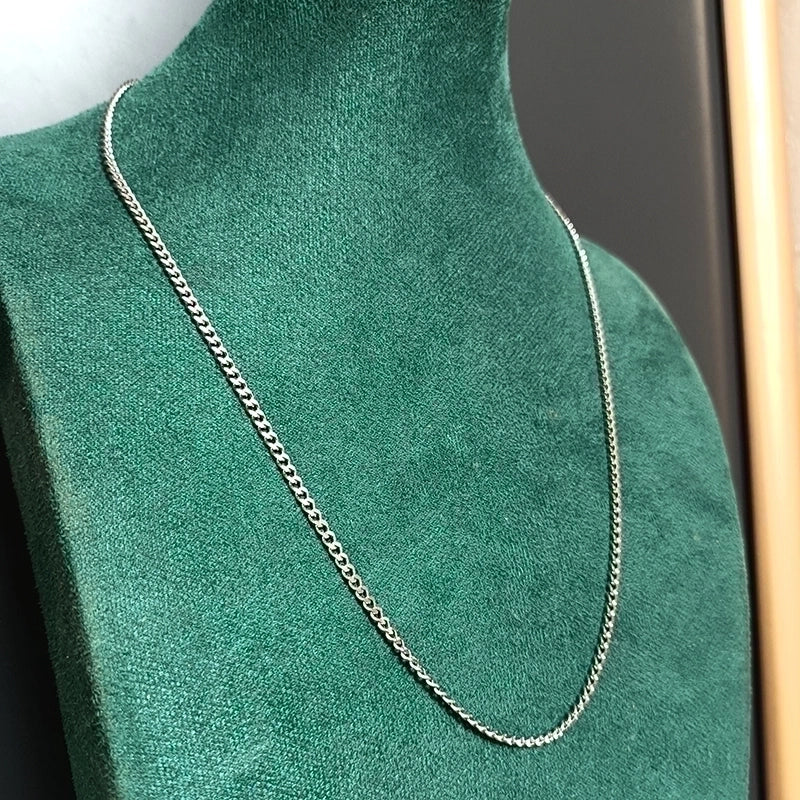 Titanium Steel 18K Gold Plated Minimalist Plating Solid Color Necklace