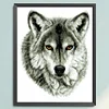 Wolf - 9CT Partial Beaded Cross Stitch Kit(28x34cm)