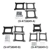 Black Carb Spacers with Gasket Screws Kit for Holley for Chevy 4BBL SBC BBC Carb