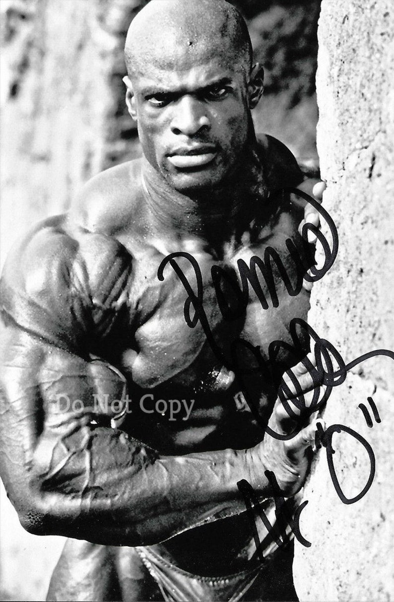 Ronnie Coleman Signed Photo Poster painting 8X10 rp Autographed Picture Mr Olympia Ron Bodybuilder