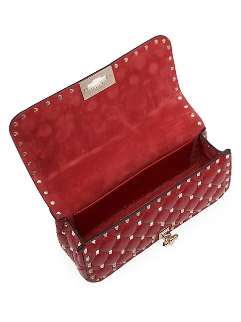 Valentino Garavani Rockstud Spike Quilted Leather Shoulder Bag 5 out of 5 Customer Rating