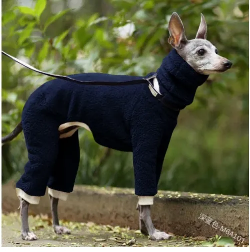 Brownm Brownm Double-Sided Velvet Dog Suit New Pet Clothing Pure Color Four-Legged Dog Suit Warm Clothes
