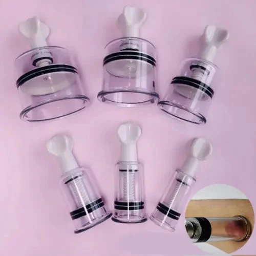pornhint Pornhint 2PCS Nipple Sucker Cupping Clamps Breast Clit Twist Vacuum Suction Cup Sex Toys