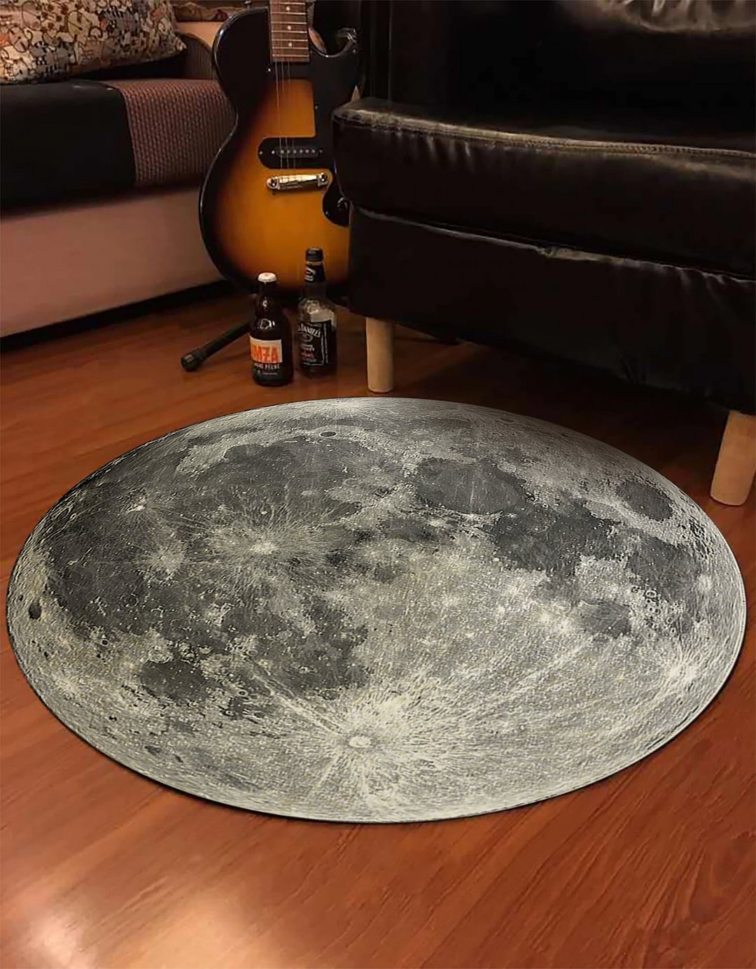 Moon Rug, Full Moon Carpet, 3D Round Full Moon Rug, Real Looking Non