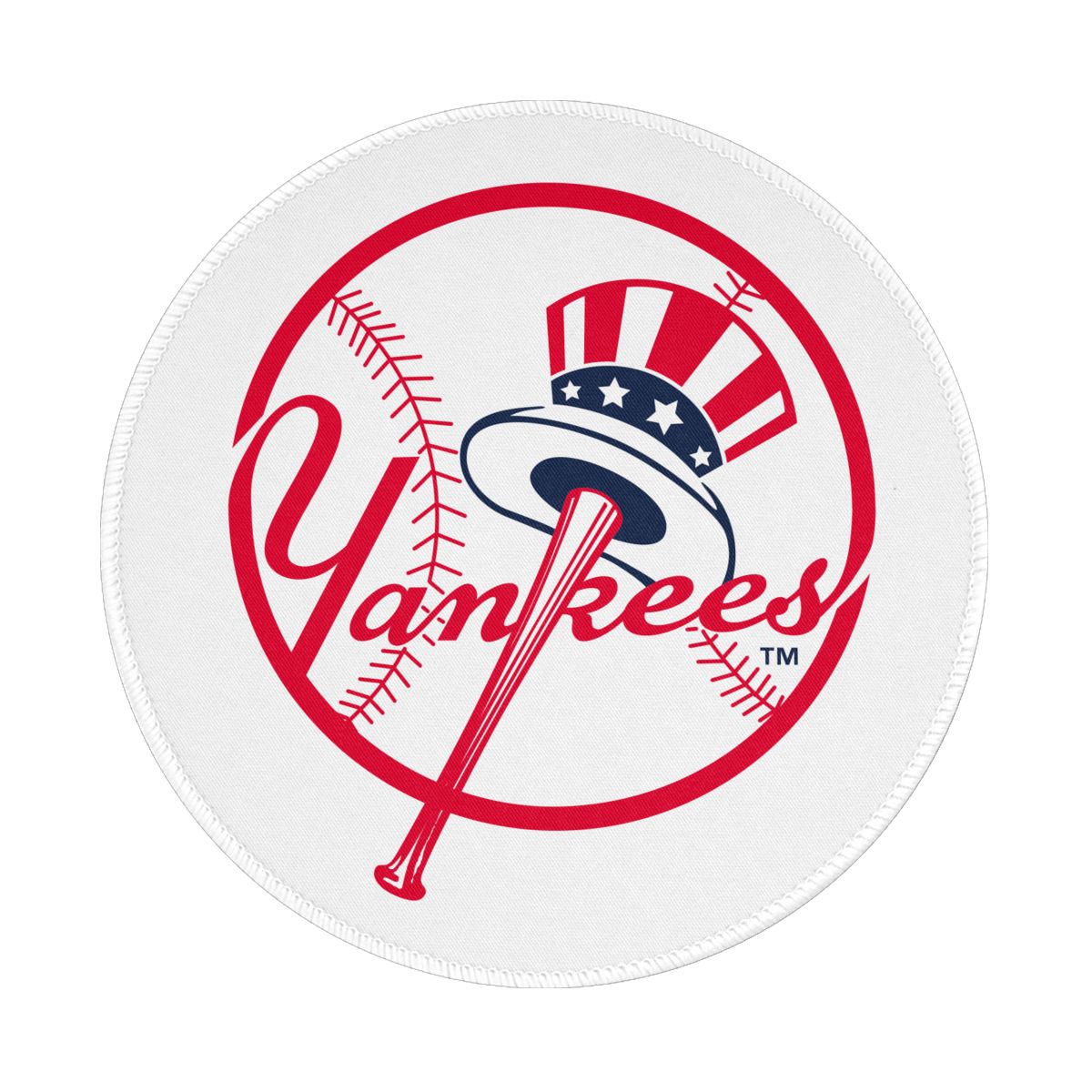 New York Yankees Primary Logo Non-Slip Rubber Round Mouse Pad