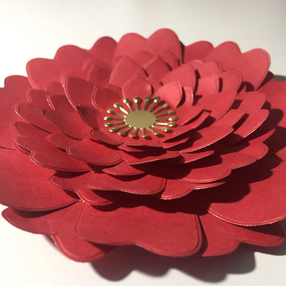 Big 12CM Flower Frame border Outlet  New Cutting Dies Scrapbooking Dies Metal Embossing Stamps and die for Card Making DIY