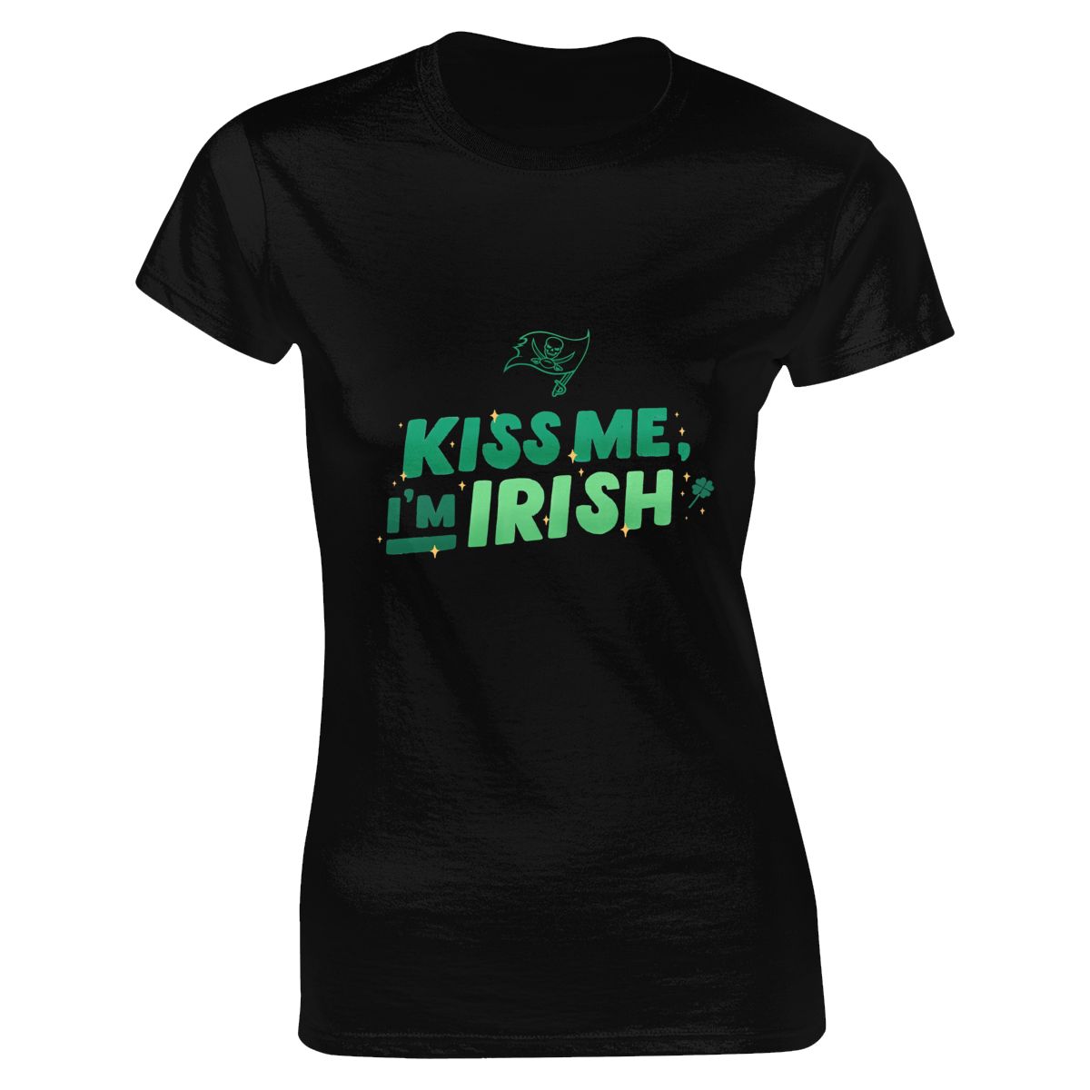 Tampa Bay Buccaneers Kiss Me I'm Irish St. Patrick's Day Women's Crewneck T-Shirt